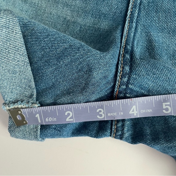 BLANKNYC High Waist Paperbag Denim shorts size 27 self belt New - Picture 6 of 7